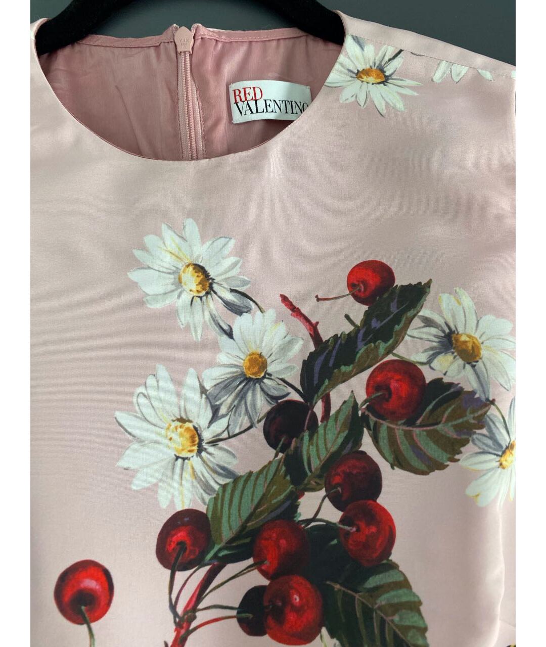 RED VALENTINO Розовое синтетическое повседневное платье, фото 3