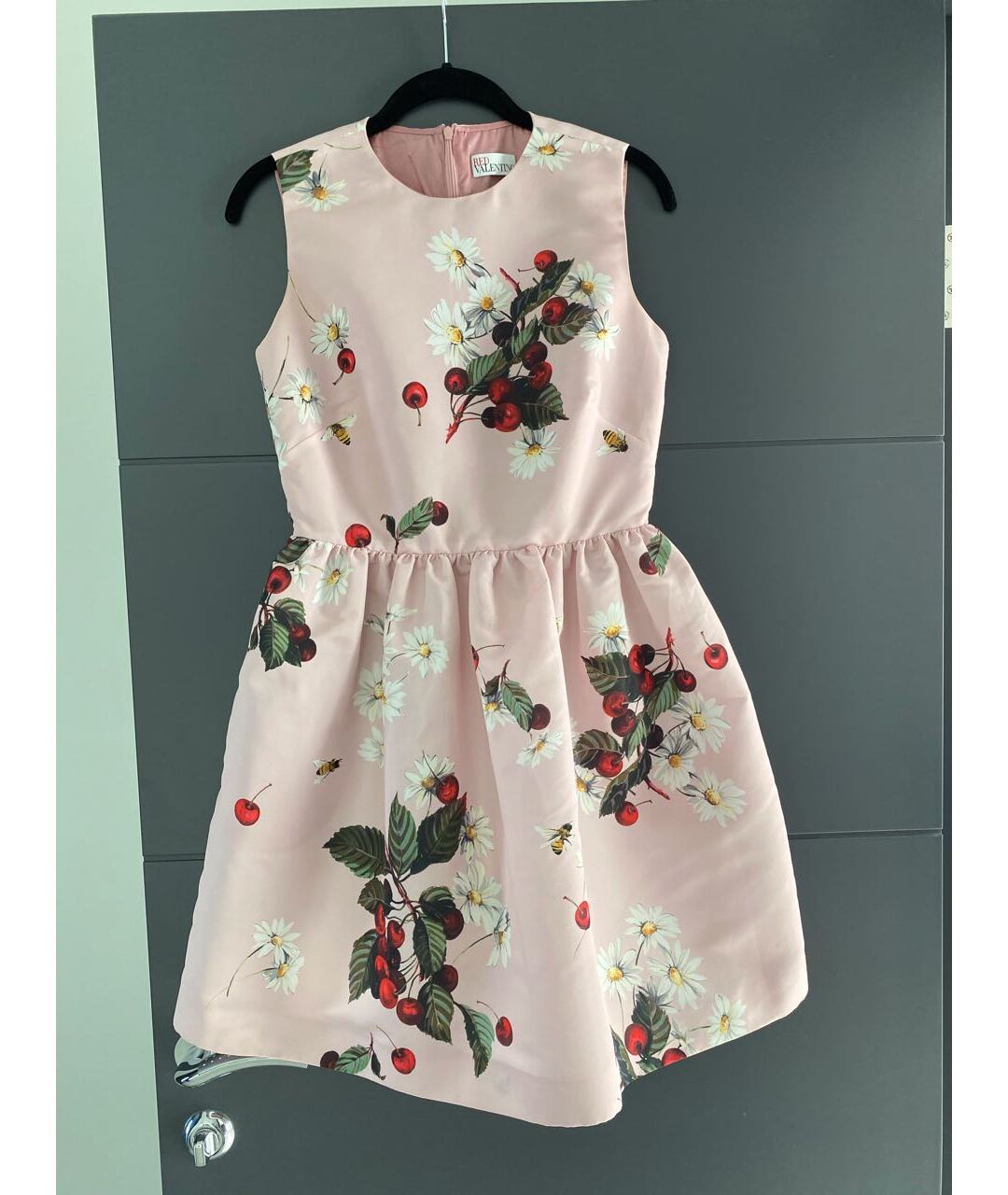 RED VALENTINO Розовое синтетическое повседневное платье, фото 6