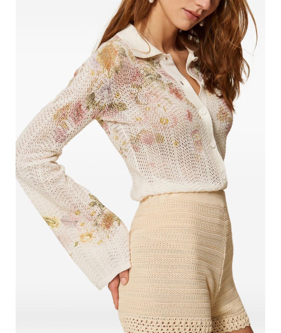 TWIN-SET Мульти льняная рубашка, фото 2