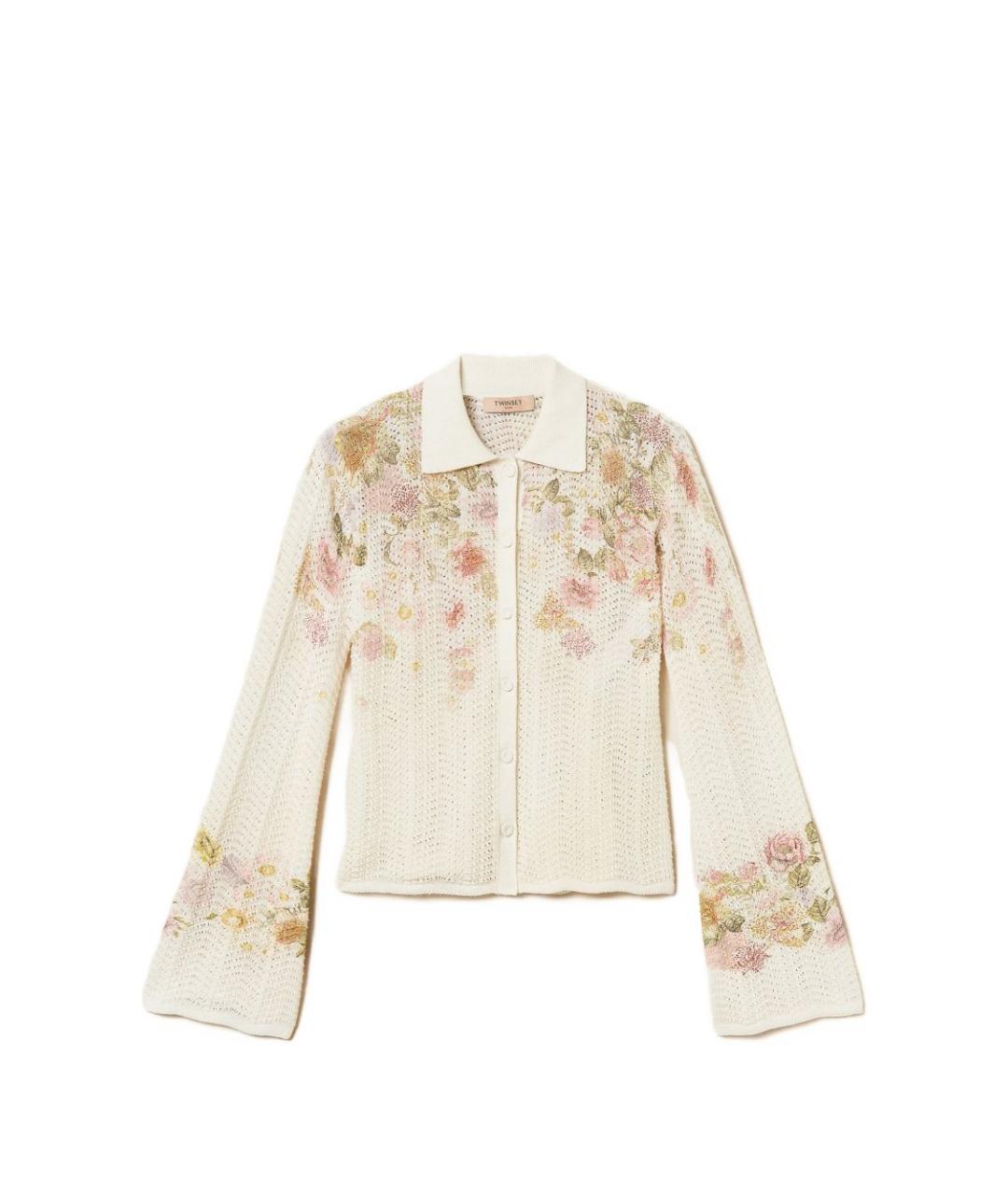 TWIN-SET Мульти льняная рубашка, фото 1