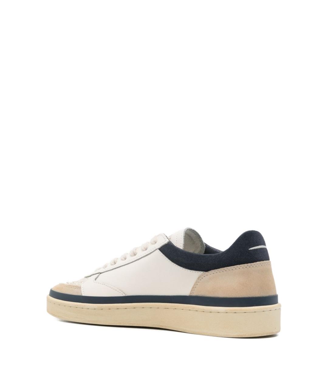 GHOUD Бежевые кожаные низкие кроссовки / кеды, фото 3