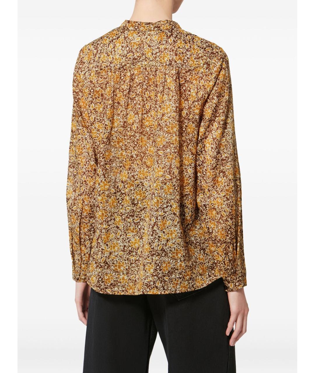 ISABEL MARANT ETOILE Хаки хлопковая рубашка, фото 4