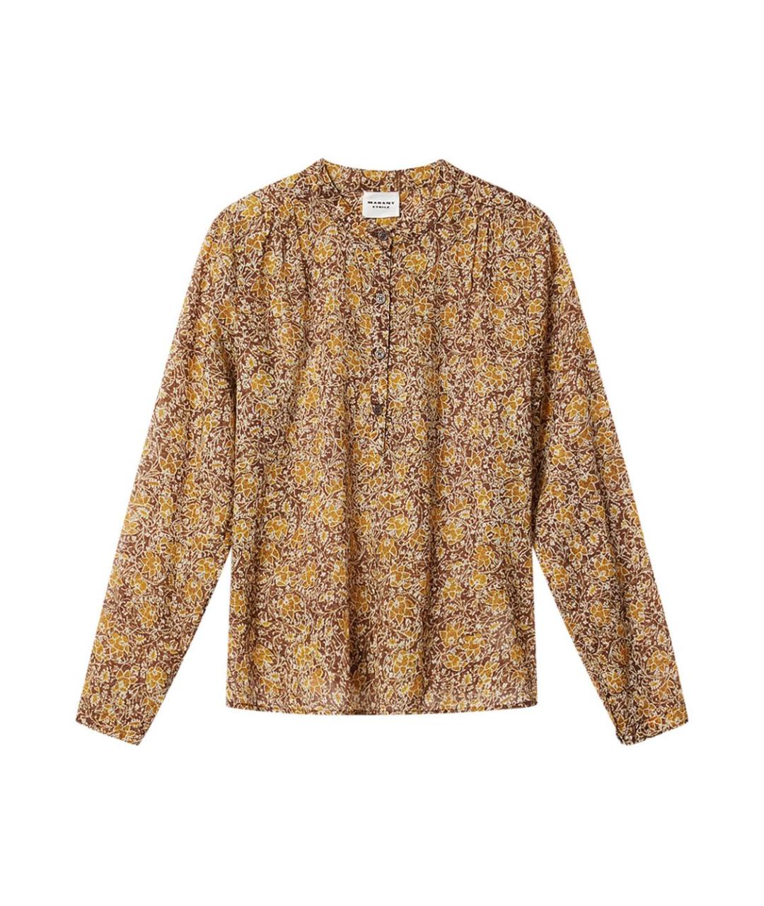 ISABEL MARANT ETOILE Хаки хлопковая рубашка, фото 1