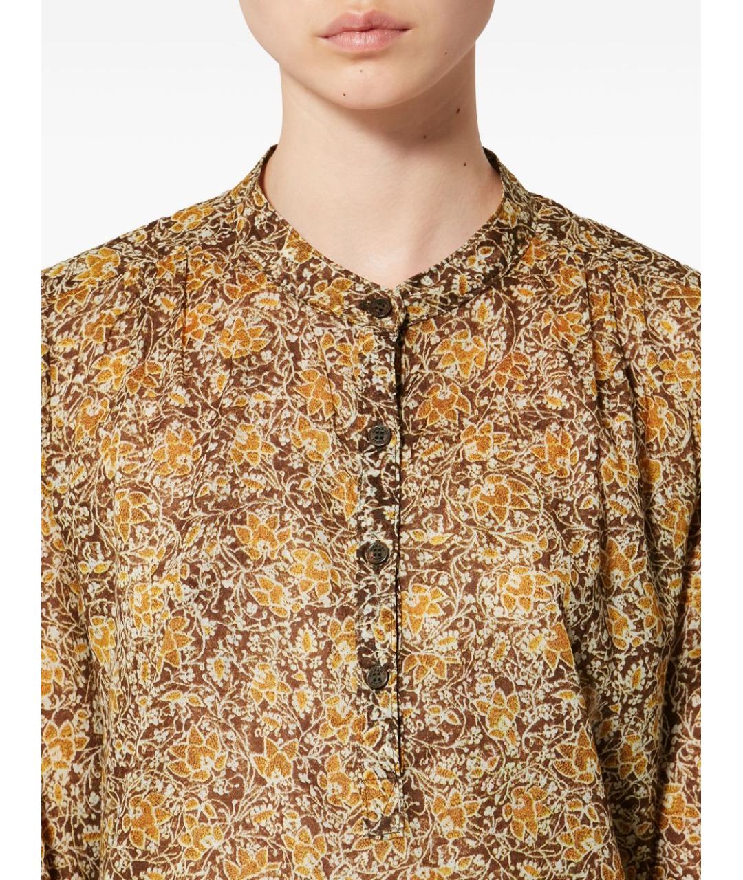 ISABEL MARANT ETOILE Хаки хлопковая рубашка, фото 3