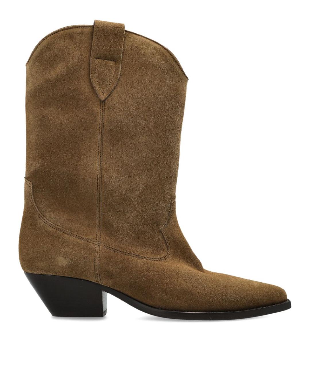 ISABEL MARANT Коричневые кожаные сапоги, фото 1