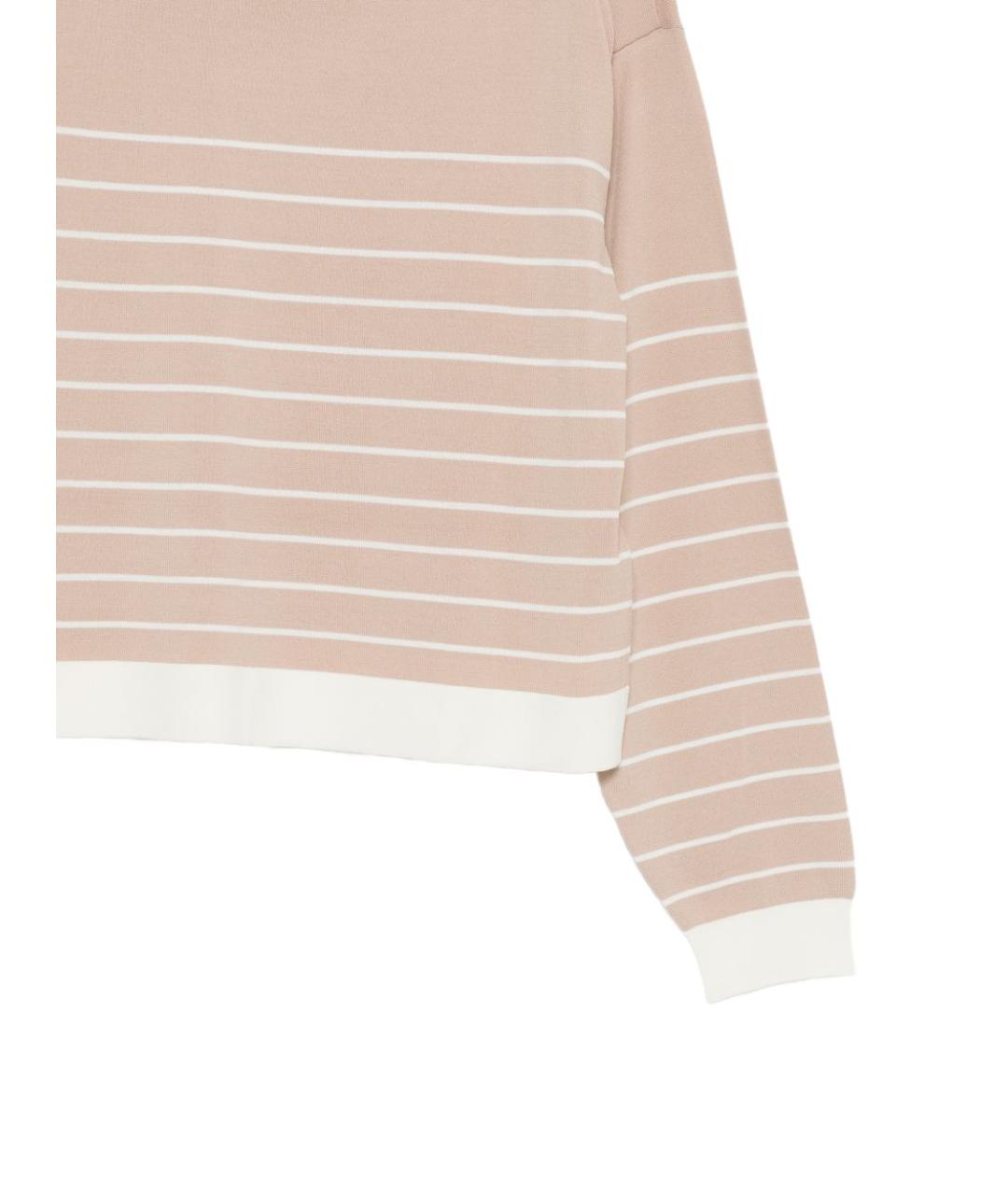 LIU JO Бежевый вискозный джемпер / свитер, фото 2