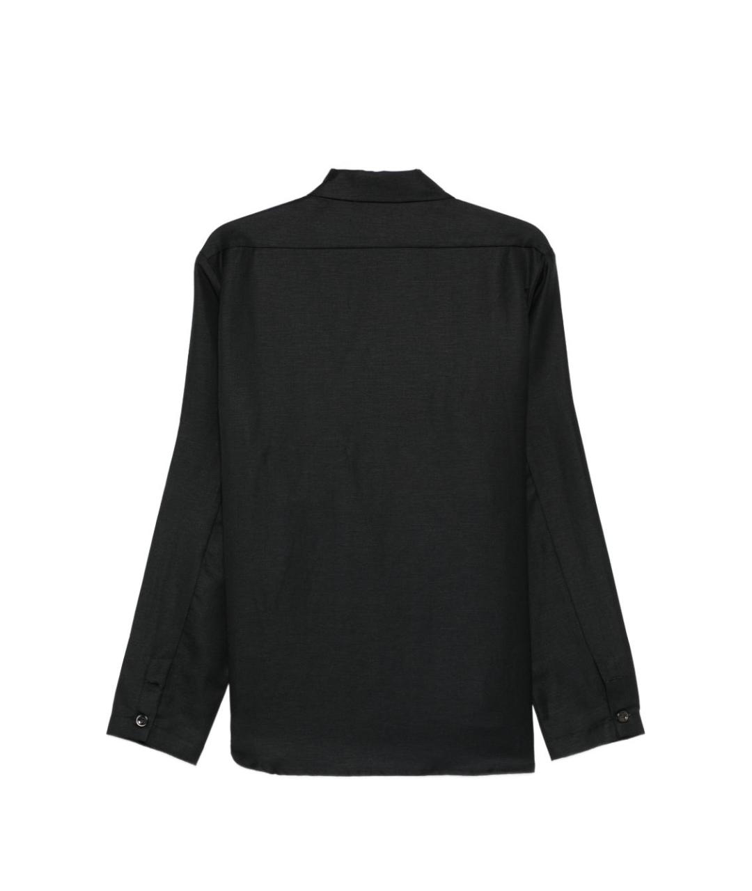 NINE IN THE MORNING Черная шерстяная кэжуал рубашка, фото 3