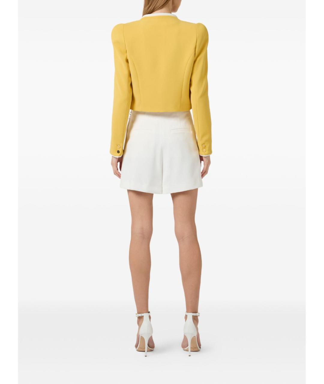 ELISABETTA FRANCHI Желтый жакет/пиджак, фото 2