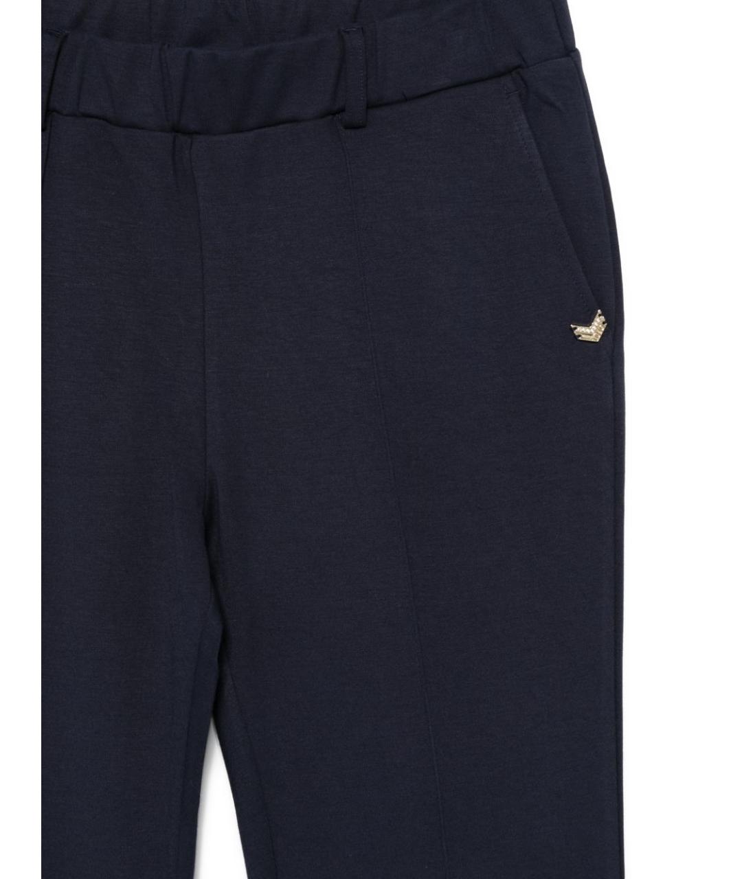 LIU JO Синие вискозные прямые брюки, фото 3