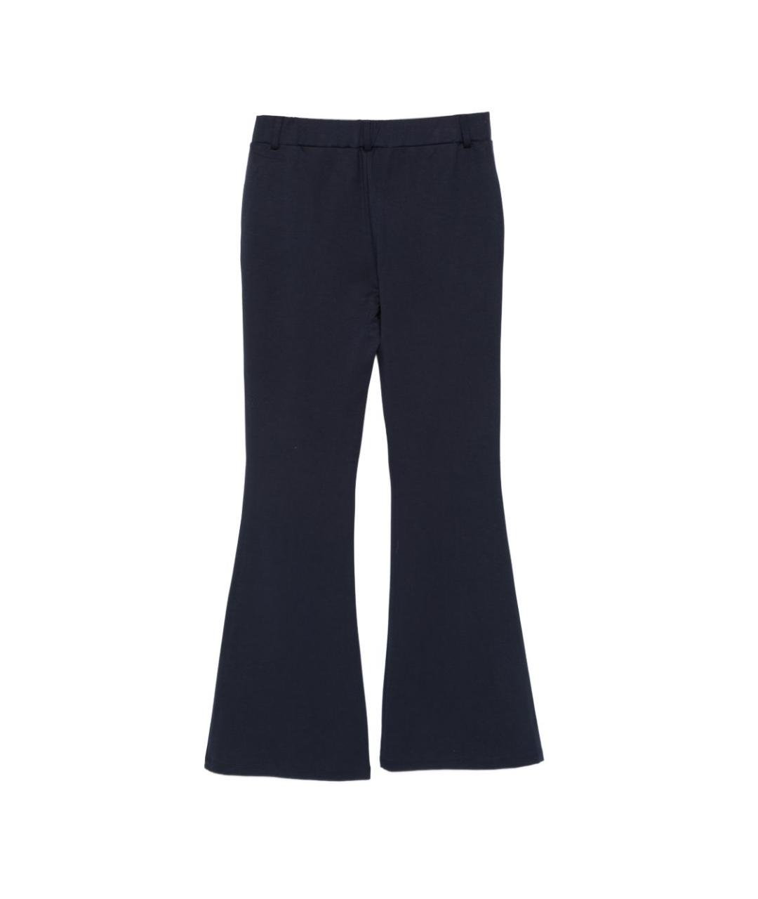 LIU JO Синие вискозные прямые брюки, фото 2