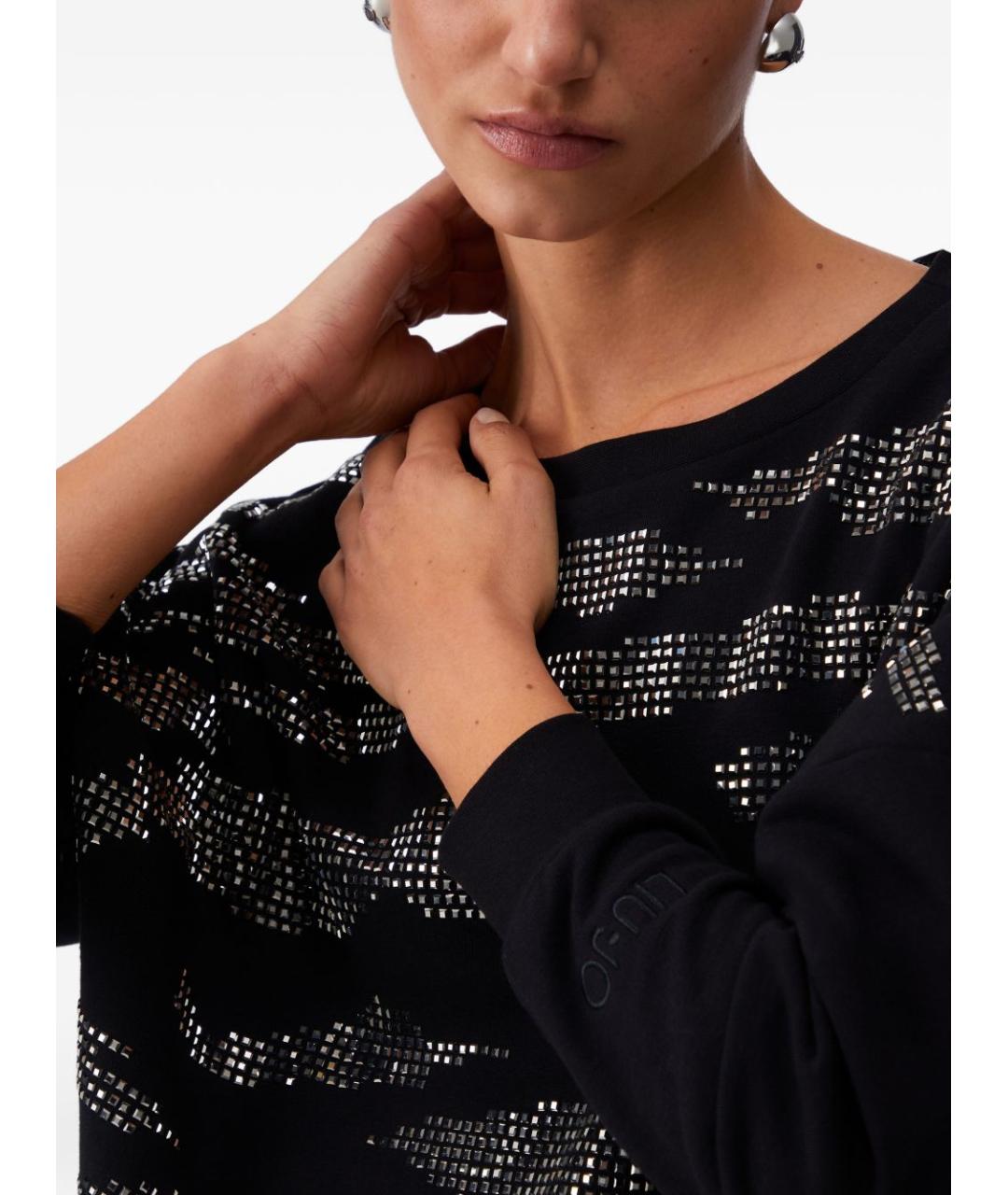 LIU JO Черный джемпер / свитер, фото 4