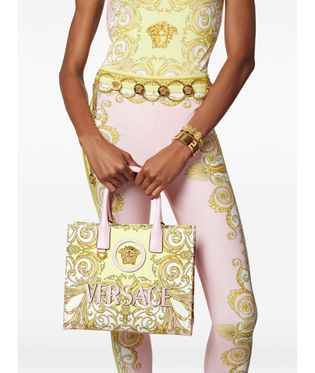 VERSACE Мульти хлопковая сумка тоут, фото 2