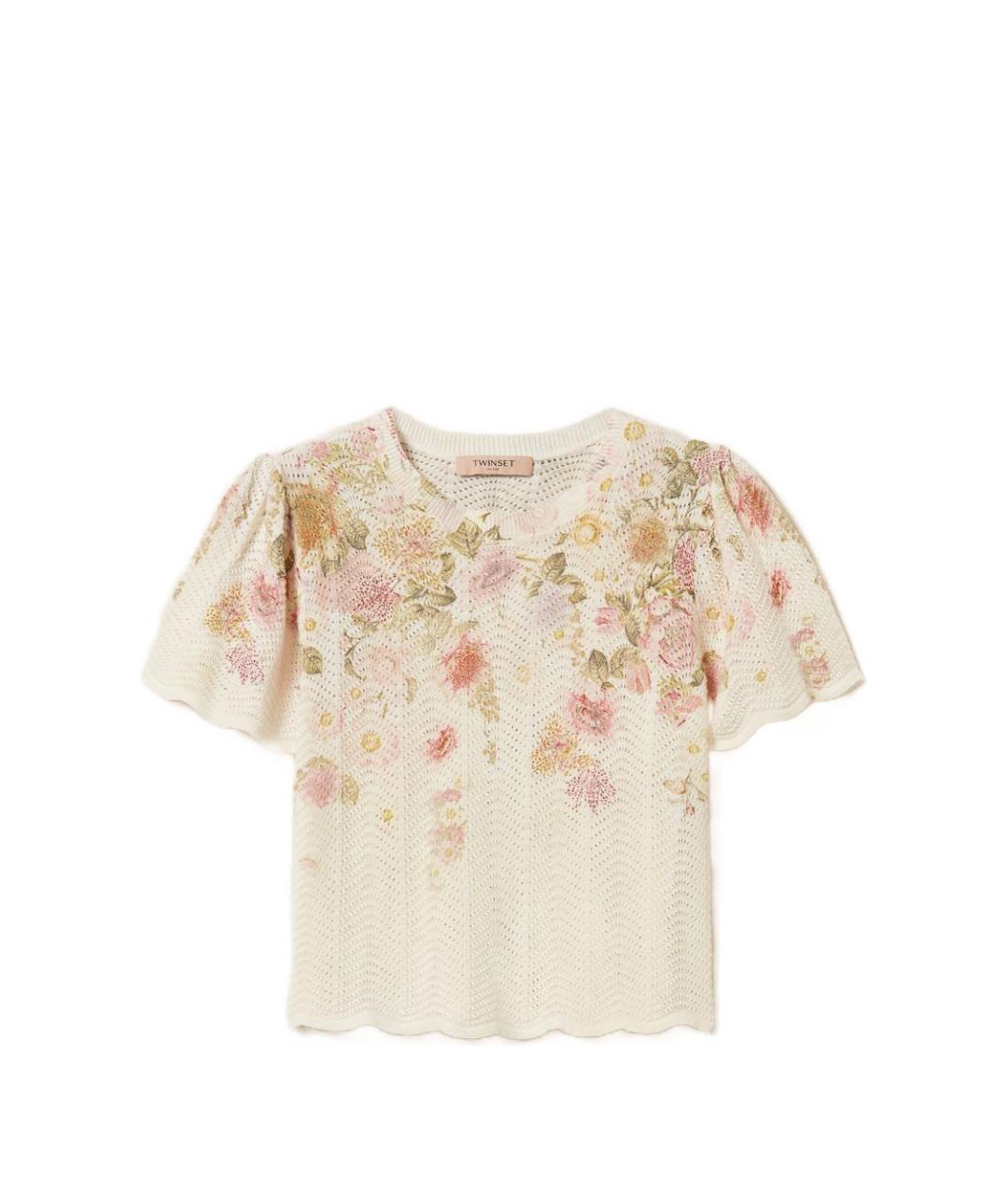 TWIN-SET Мульти льняной джемпер / свитер, фото 1