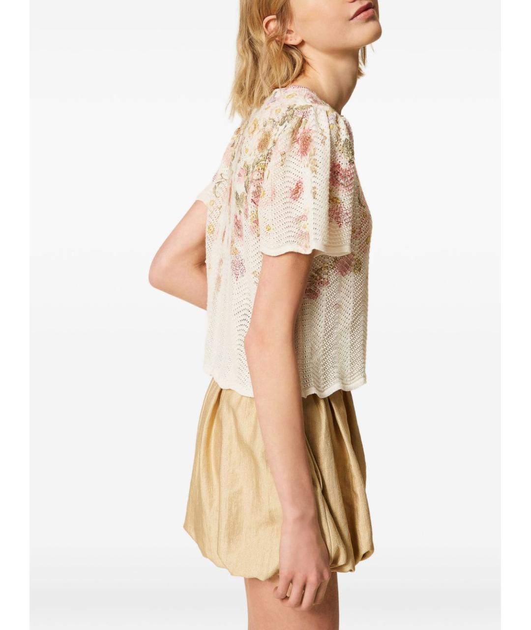 TWIN-SET Мульти льняной джемпер / свитер, фото 4