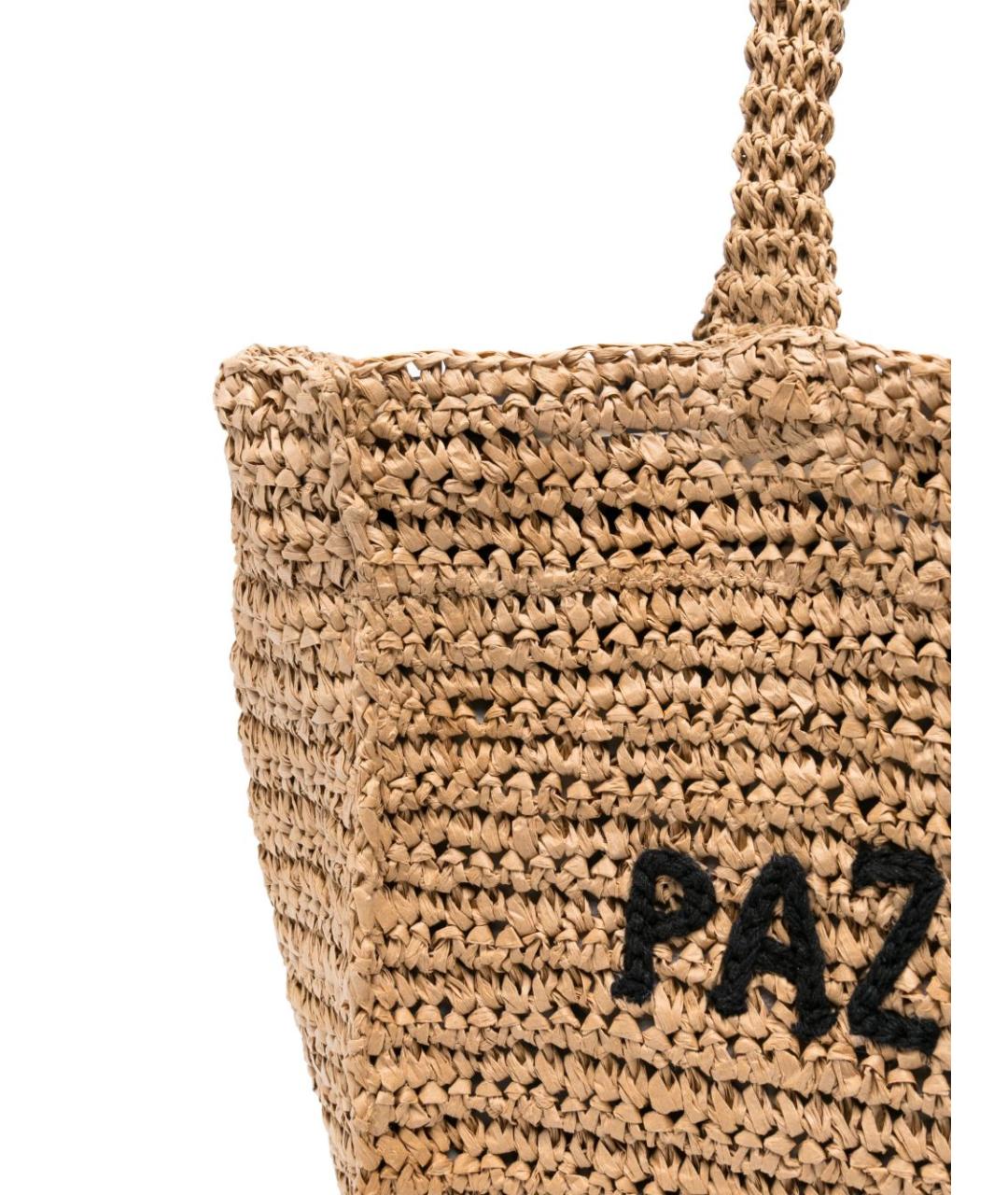 ASPESI Бежевая пелетеная сумка тоут, фото 4