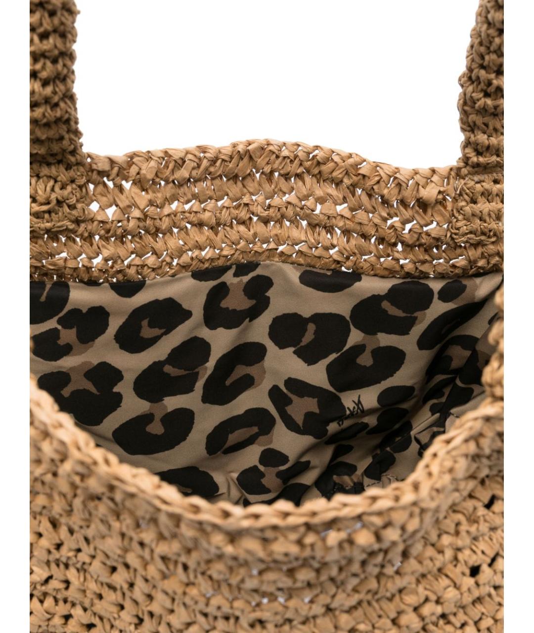 ASPESI Бежевая пелетеная сумка тоут, фото 2