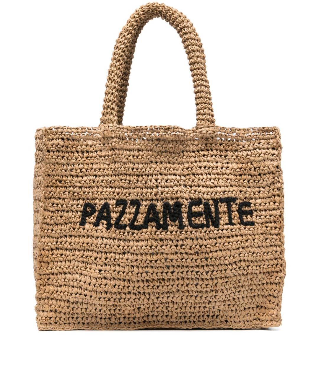 ASPESI Бежевая пелетеная сумка тоут, фото 1