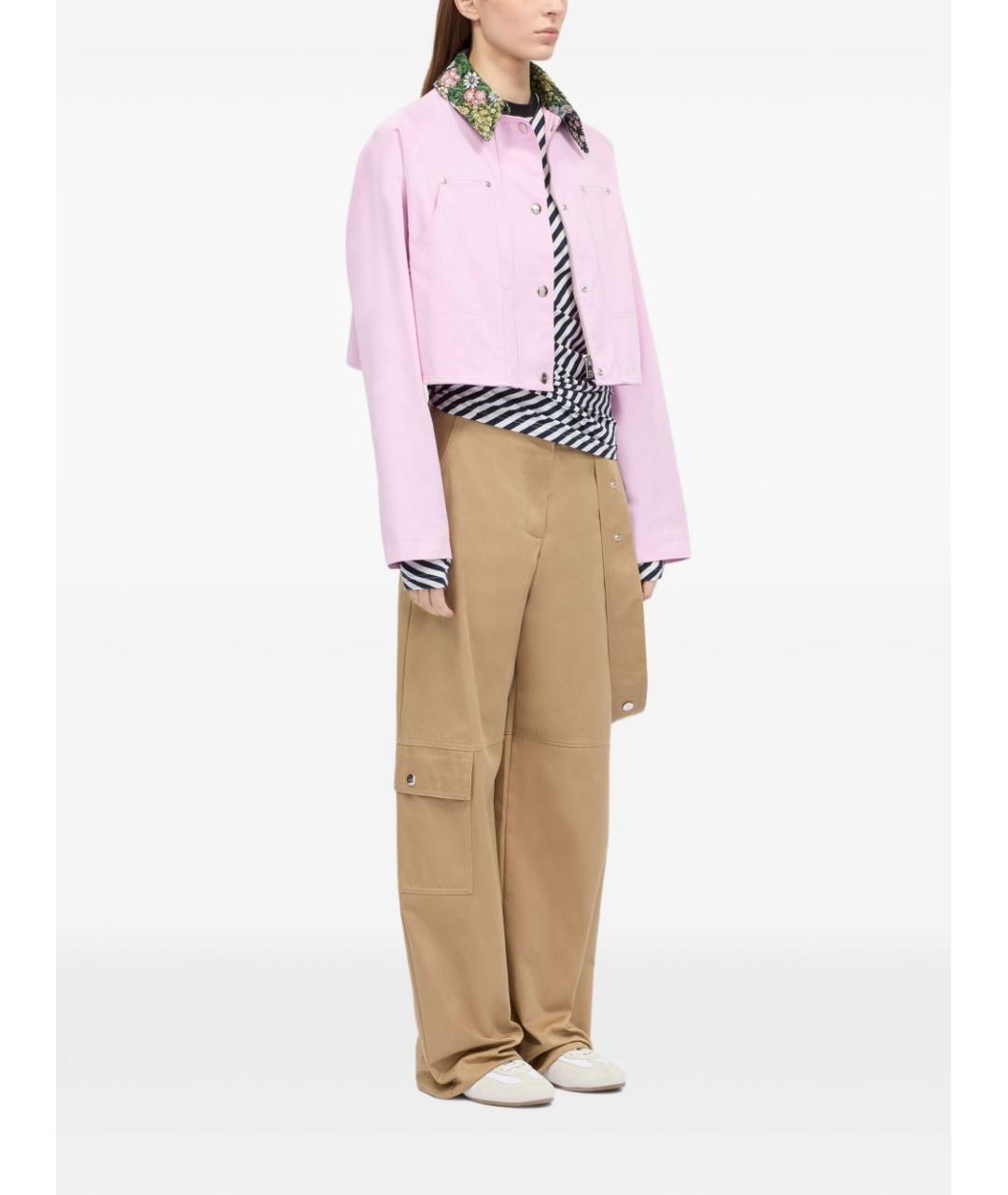 MSGM Розовая хлопковая куртка, фото 2