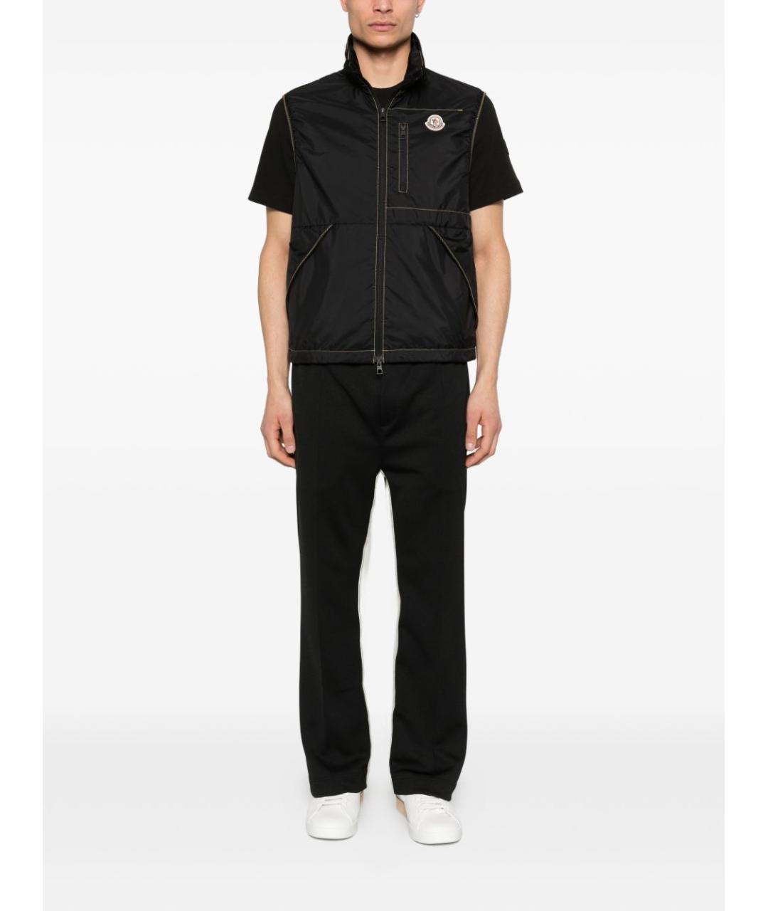 MONCLER Черный полиамидовый жилет, фото 3