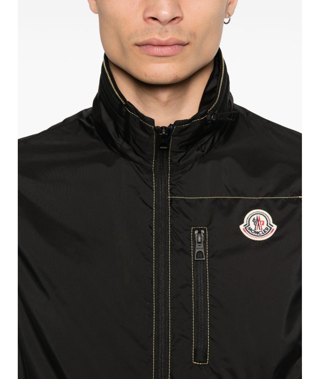MONCLER Черный полиамидовый жилет, фото 2