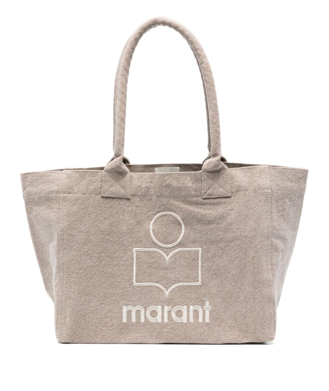 ISABEL MARANT Бежевая хлопковая сумка тоут, фото 1