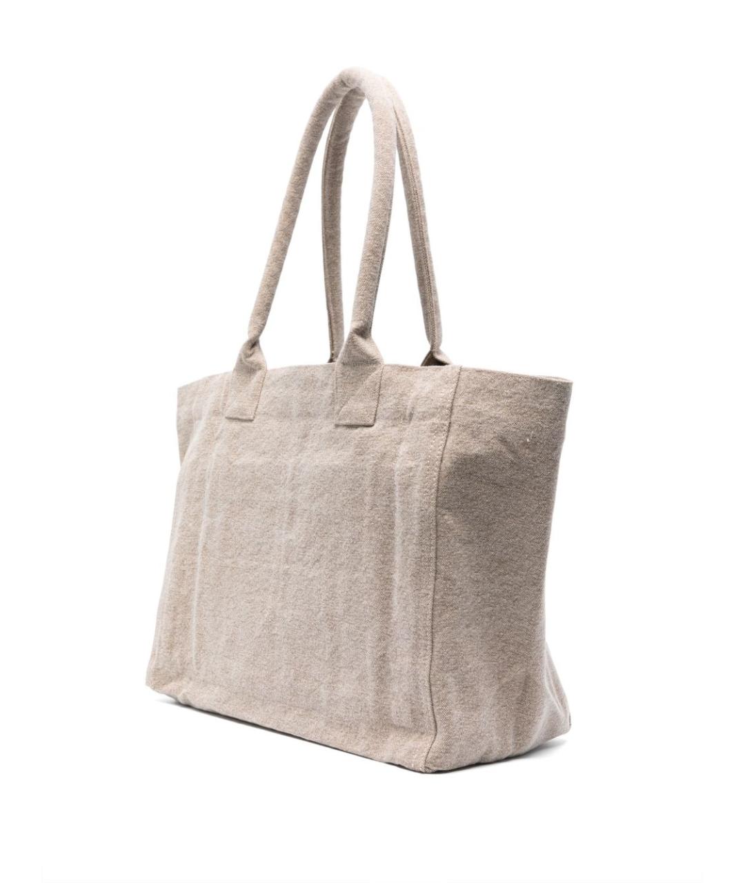 ISABEL MARANT Бежевая хлопковая сумка тоут, фото 2