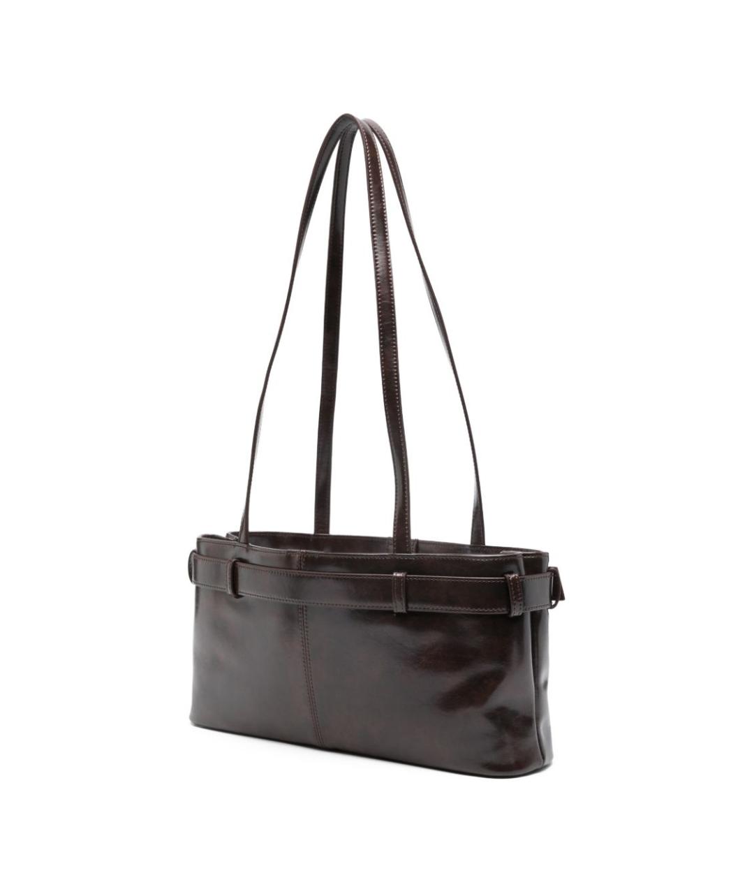 OSOI Коричневая кожаная сумка через плечо, фото 5