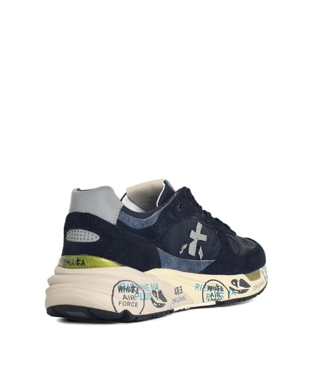 PREMIATA Синие низкие кроссовки / кеды, фото 3