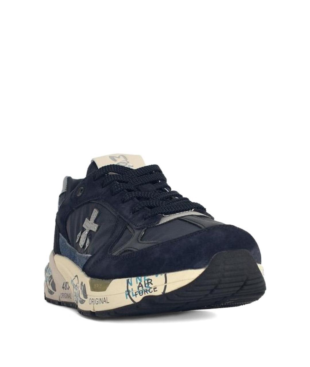 PREMIATA Синие низкие кроссовки / кеды, фото 2