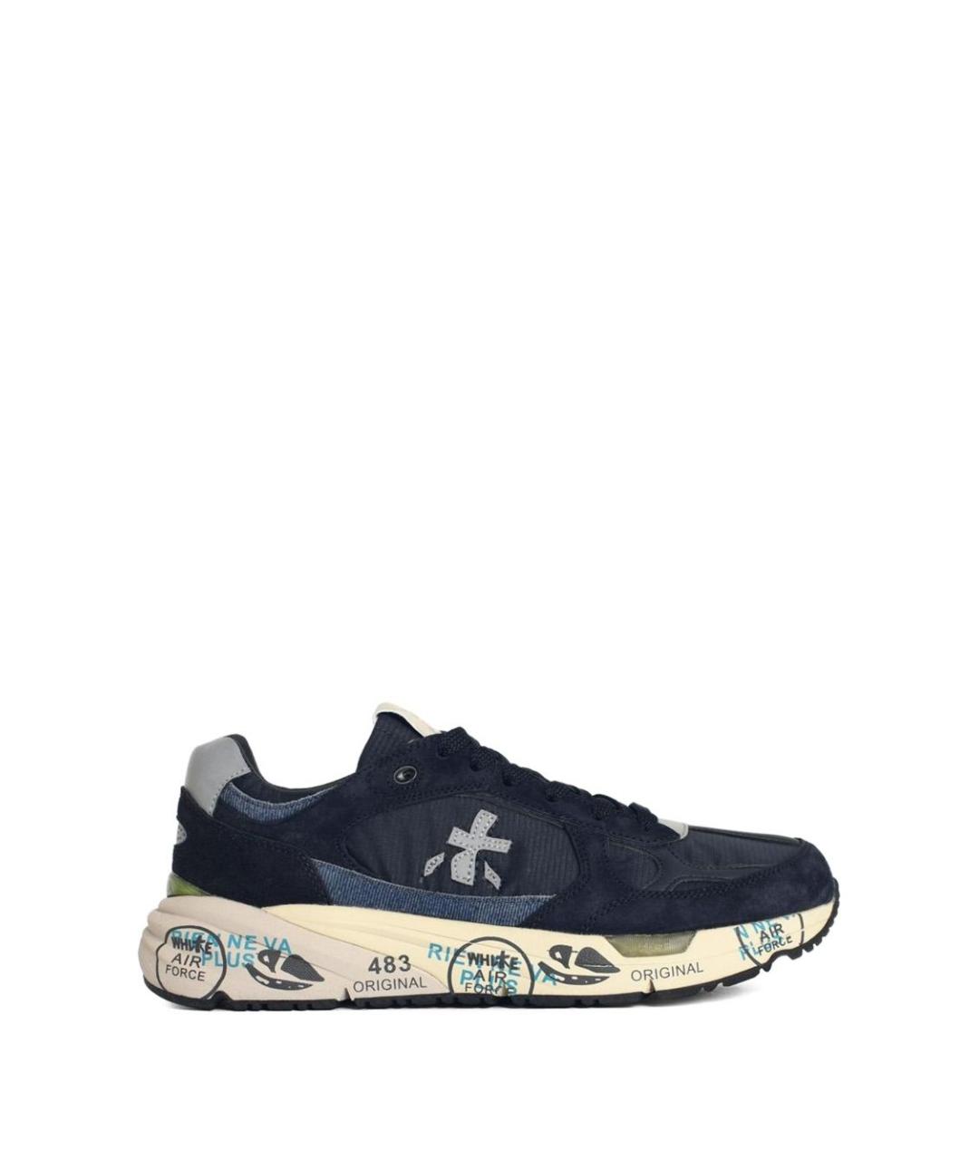 PREMIATA Синие низкие кроссовки / кеды, фото 1