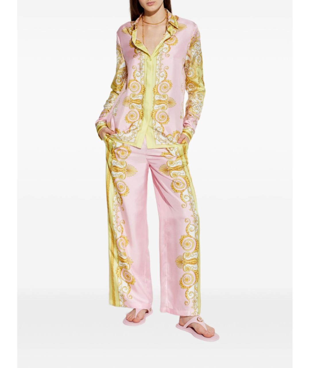 VERSACE Мульти шелковая рубашка, фото 2