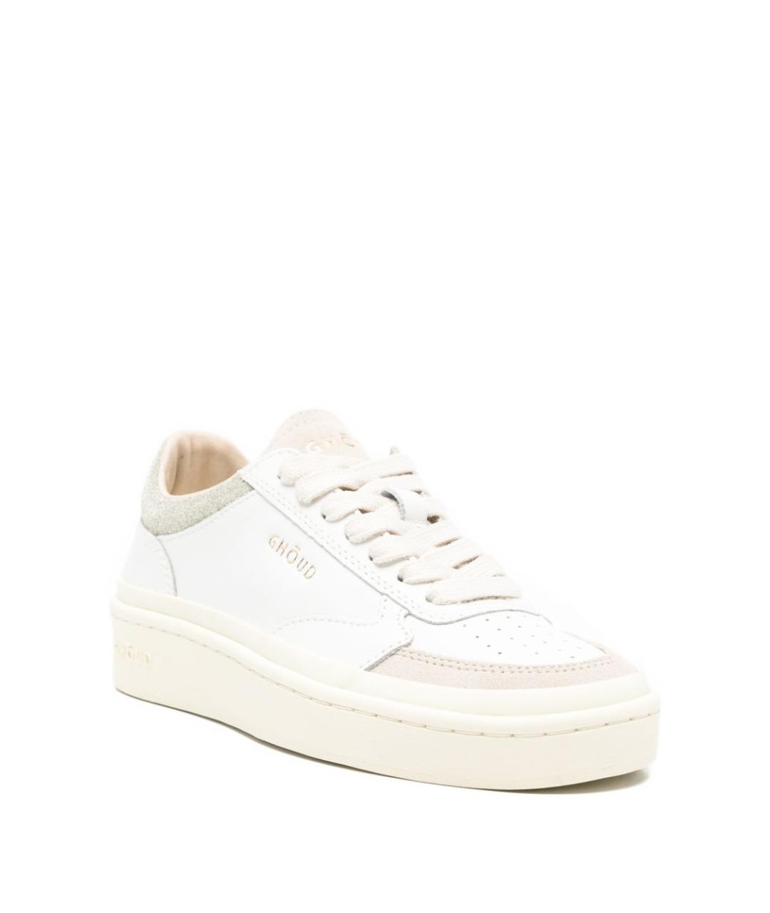 GHOUD Белые кожаные кеды, фото 4