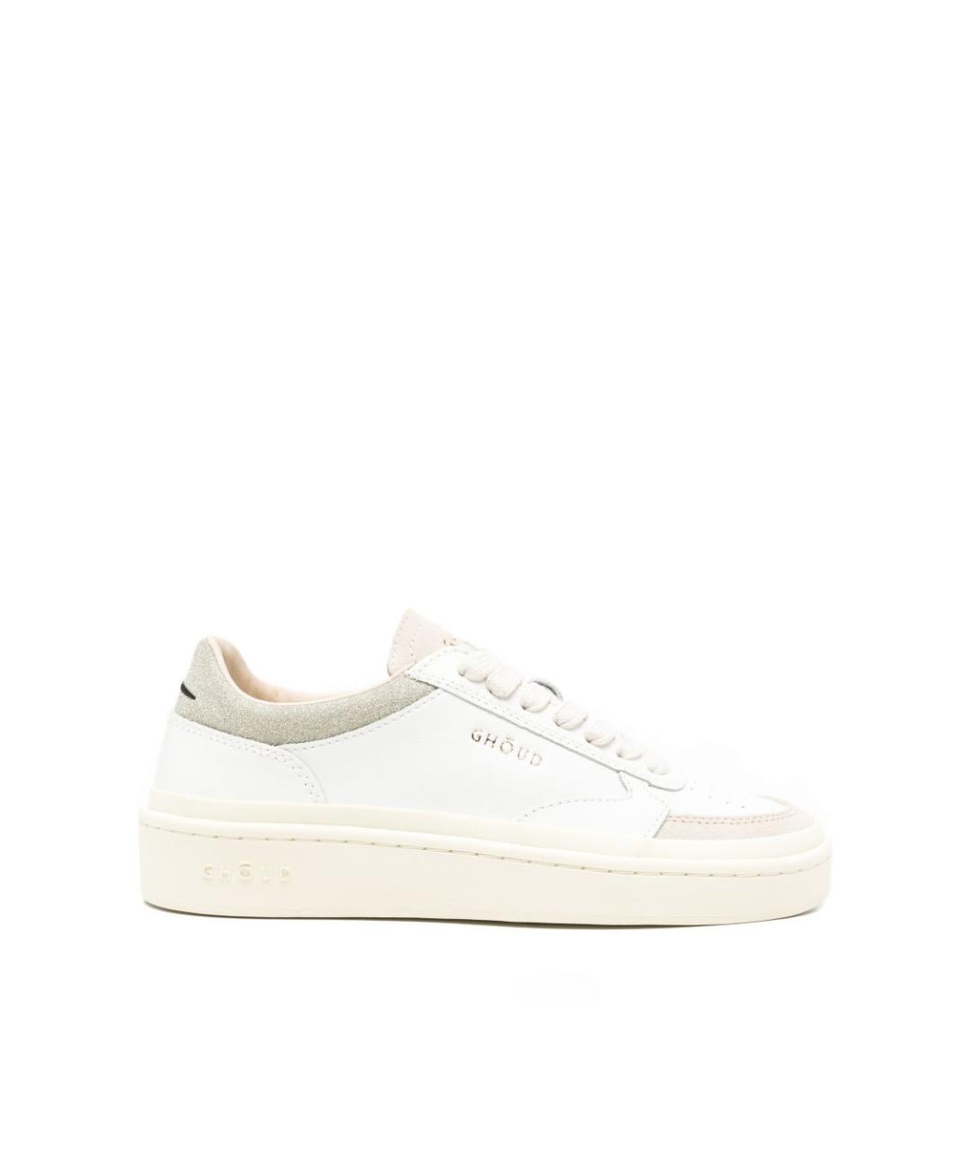 GHOUD Белые кожаные кеды, фото 1