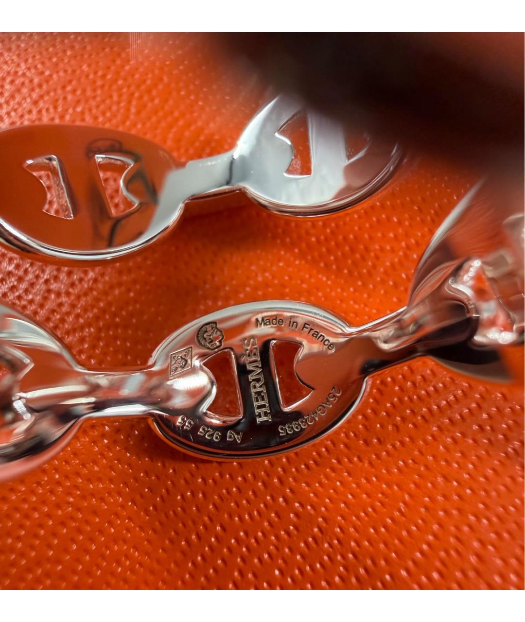 HERMES Серебряное серебряное кольцо, фото 4