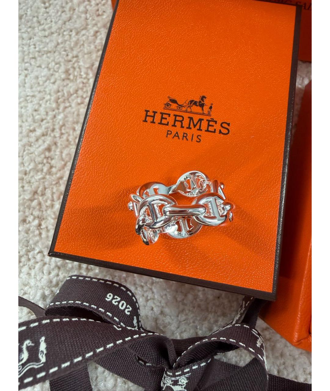 HERMES Серебряное серебряное кольцо, фото 2