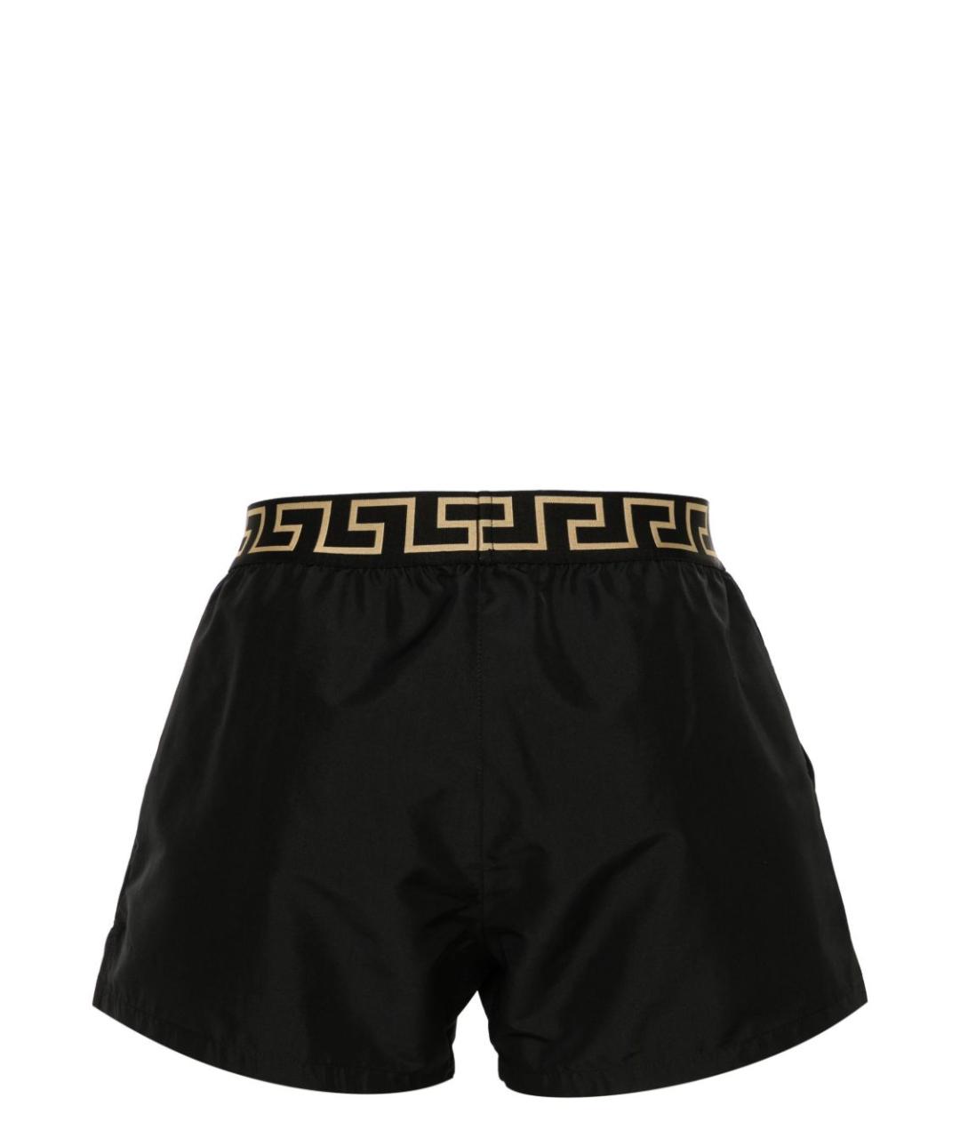 VERSACE Черные полиэстеровые плавки, фото 2