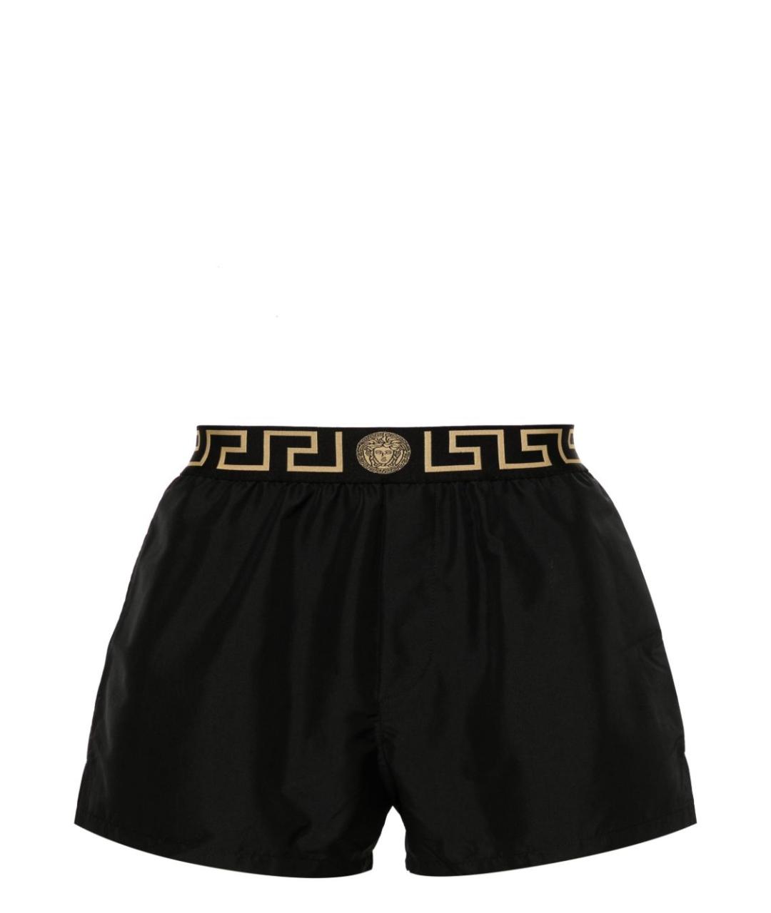 VERSACE Черные полиэстеровые плавки, фото 1