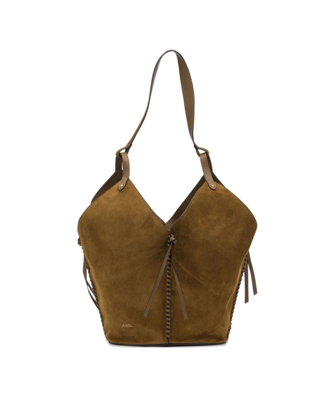 ISABEL MARANT Коричневая замшевая сумка тоут, фото 1