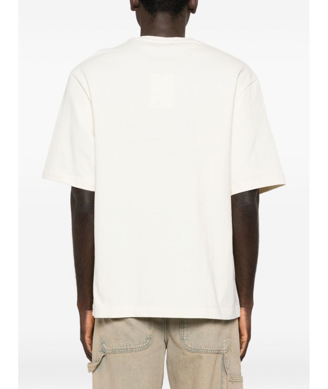 JACQUEMUS Белая хлопковая футболка, фото 4