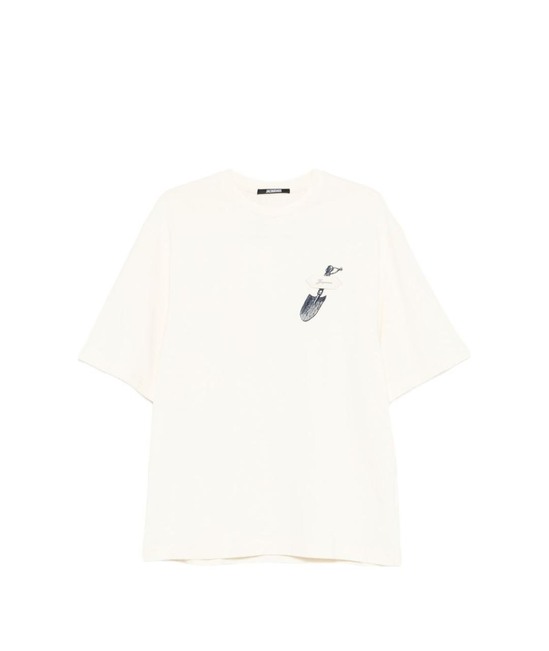 JACQUEMUS Белая хлопковая футболка, фото 1