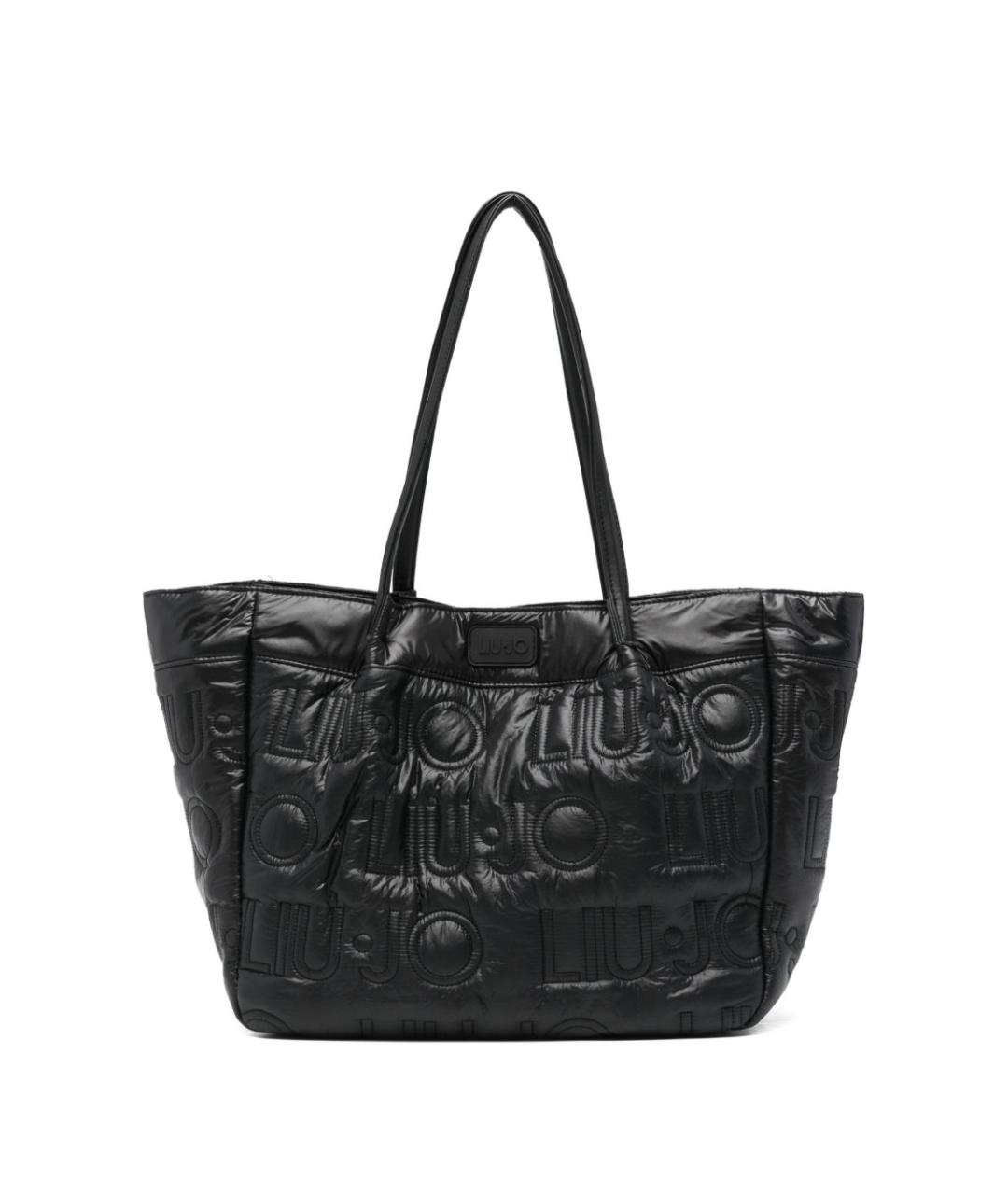 LIU JO Черная синтетическая сумка тоут, фото 1