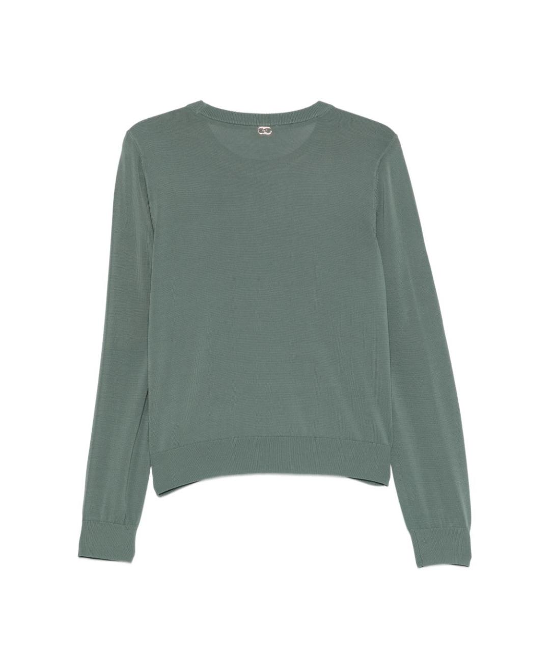 LIU JO Бирюзовый вискозный джемпер / свитер, фото 2