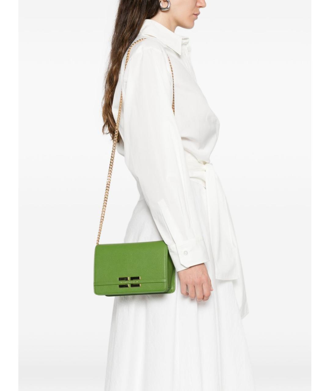 ELISABETTA FRANCHI Зеленая сумка через плечо, фото 4