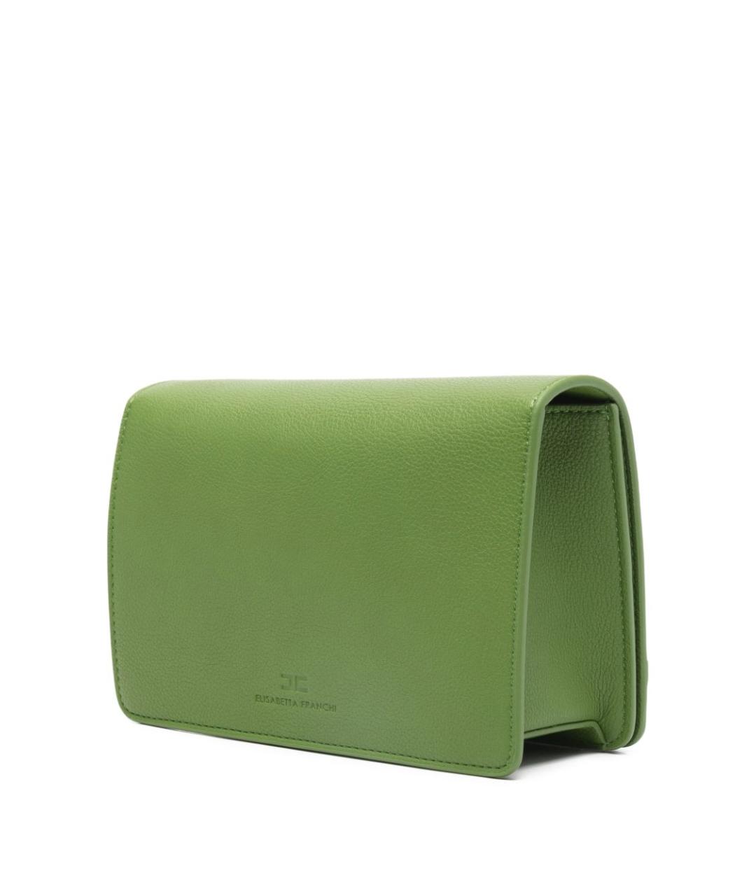 ELISABETTA FRANCHI Зеленая сумка через плечо, фото 5