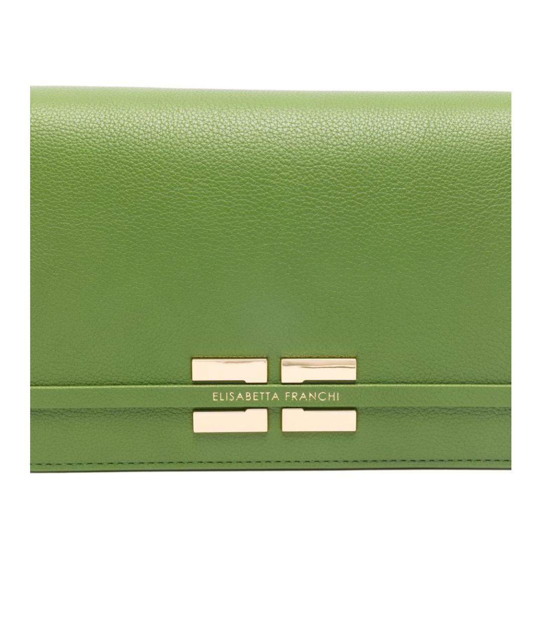 ELISABETTA FRANCHI Зеленая сумка через плечо, фото 2