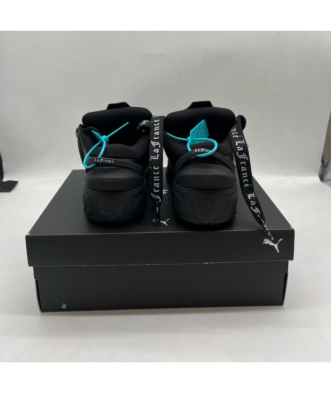 PUMA Черные кожаные кроссовки, фото 4