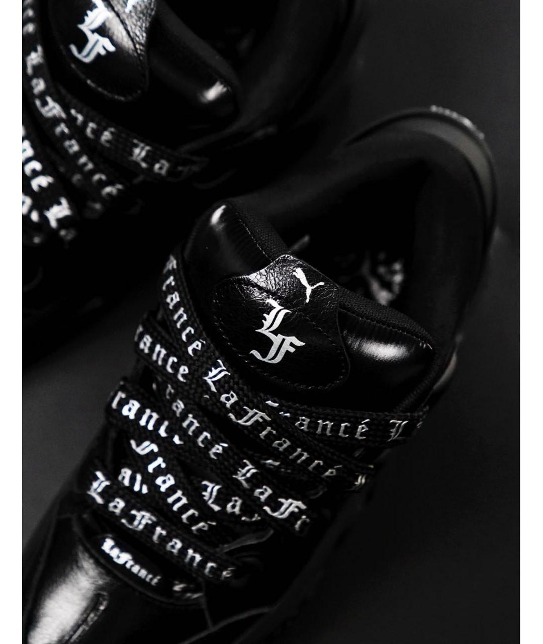 PUMA Черные кожаные кроссовки, фото 5