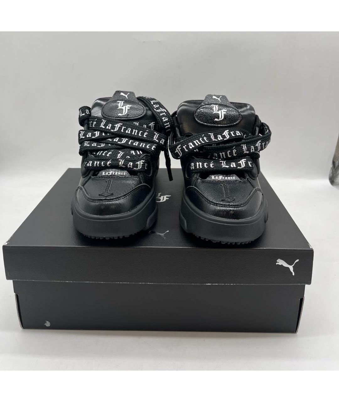 PUMA Черные кожаные кроссовки, фото 7