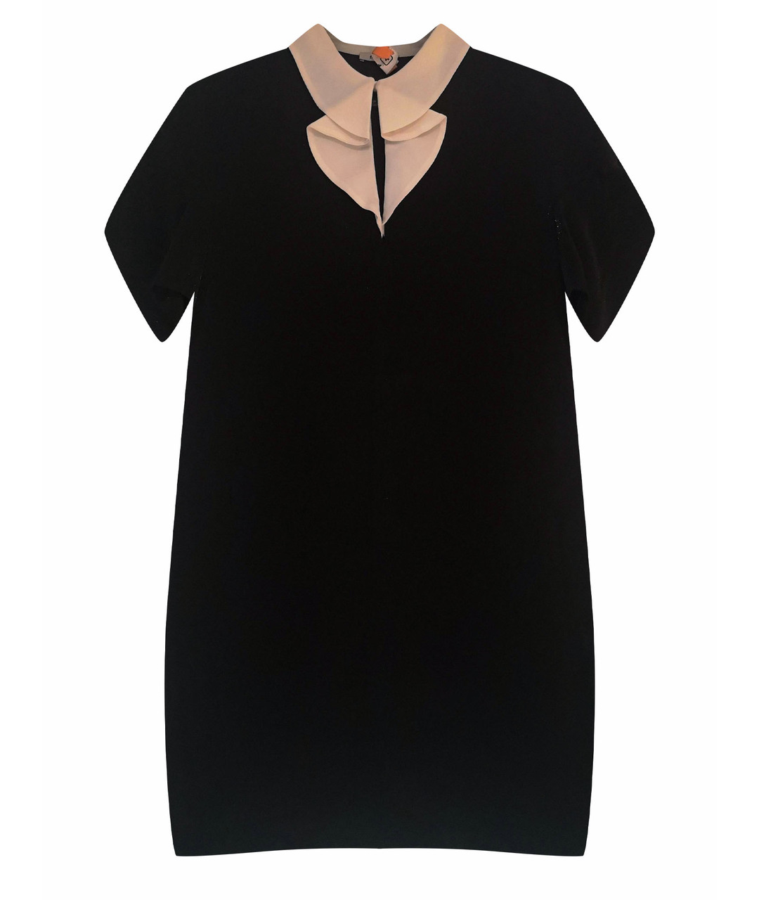 MIU MIU Черное шелковое повседневное платье, фото 1