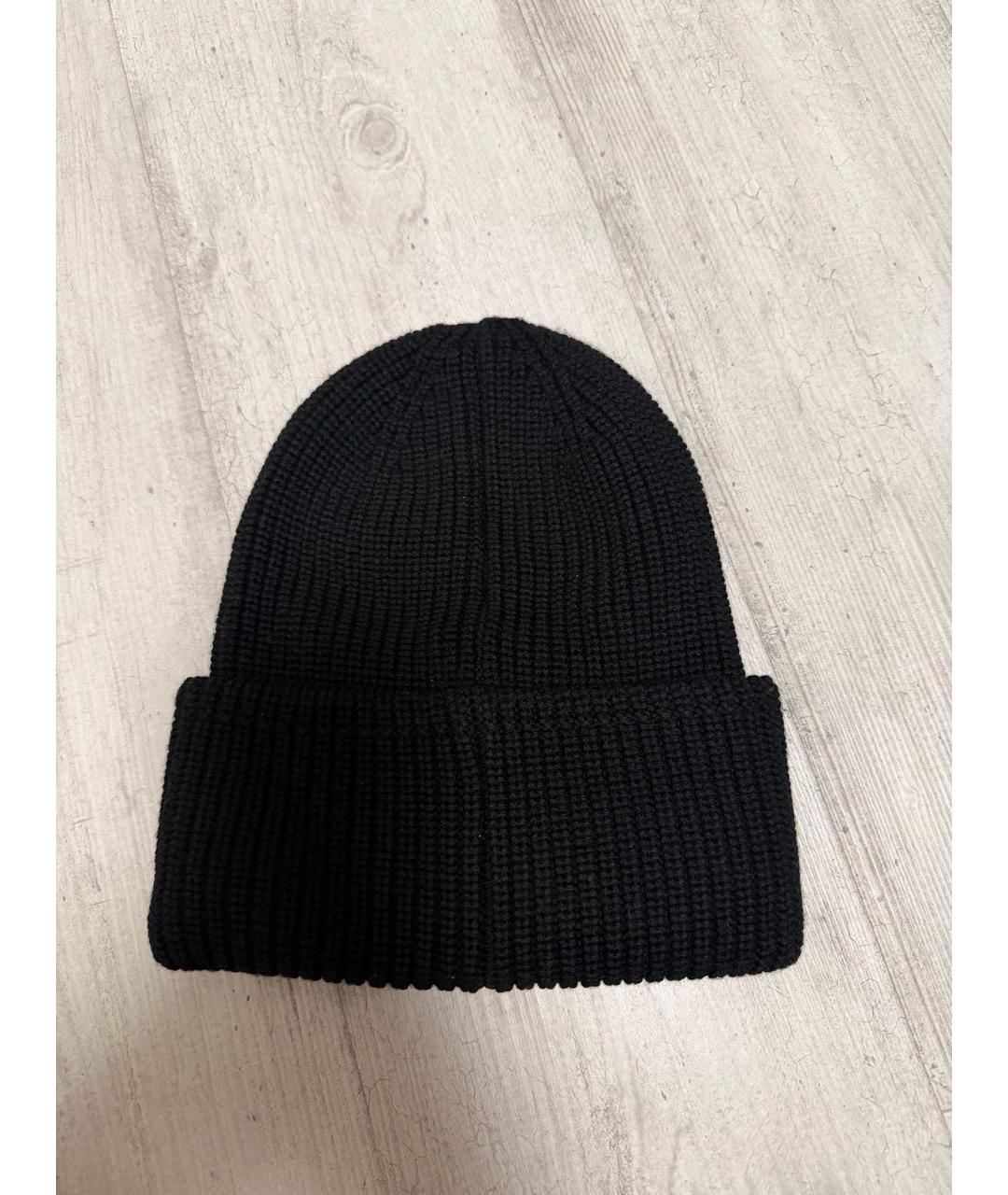 MONCLER Черная шапка, фото 2